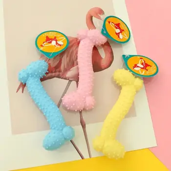

Pet dog toy molar rod dog chew toy bone type barbed teeth rubber rod bite resistance training pet supplies