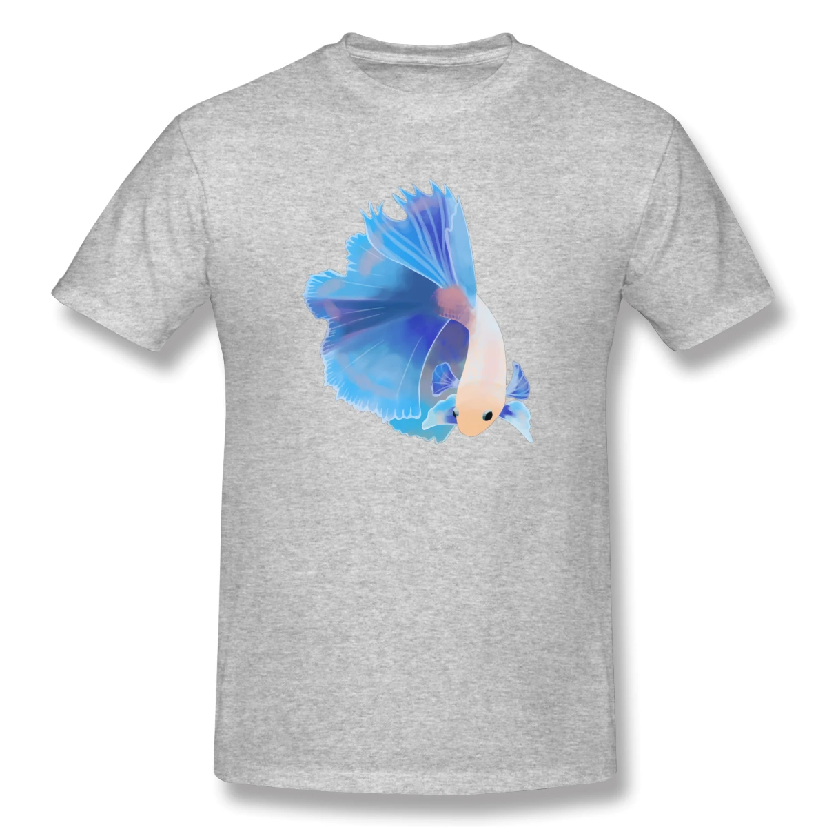 Мужская Базовая футболка Betta Fish(1) с коротким рукавом европейский размер | одежда