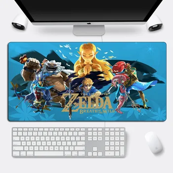 

High Quality 60x30cm Large Mousepad Gamer The Legend of Zelda Gaming Mousepad Anti-slip Rubber XXL Locking Edge Laptop Desk Mat
