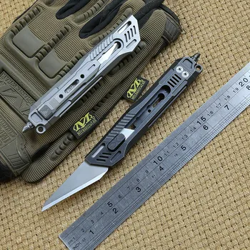 

District 9 X Original Paper cutter Cuttin knife Titanium Handle Olfa stainless steel blade Pruning outdoor knives EDC tool
