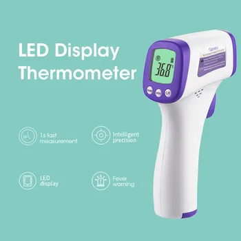 

Household LCD IR Forehead Thermometer Digital Infrared Body Temporal Thermometer Meter with Fever Alarm термометр уличный