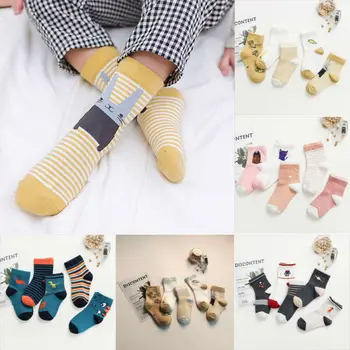 

5 Pairs Baby Girls Boy Sock Spring Summer Newborn Baby Boy Socks Meias Para Bebe baby winter warm sock children socks 1-12Y
