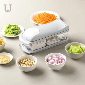 

Original youpin Jordan&Judy 6 In 1 Multi-function Vegetable Slicer Cutter Fruit Melon Peeler Manual Vegetable Chopper