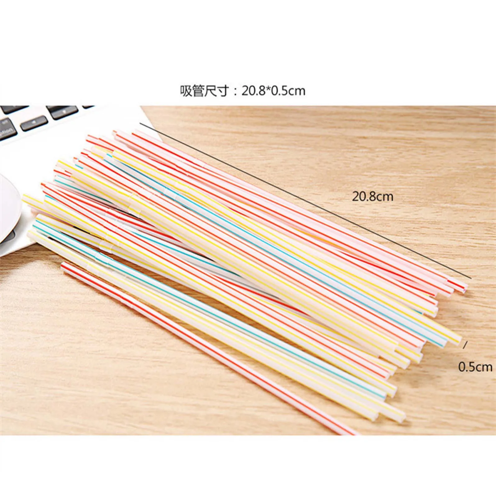 Xmas Boba Straw Disposable Straws For Drinks Packs Christmas 300 Pcs