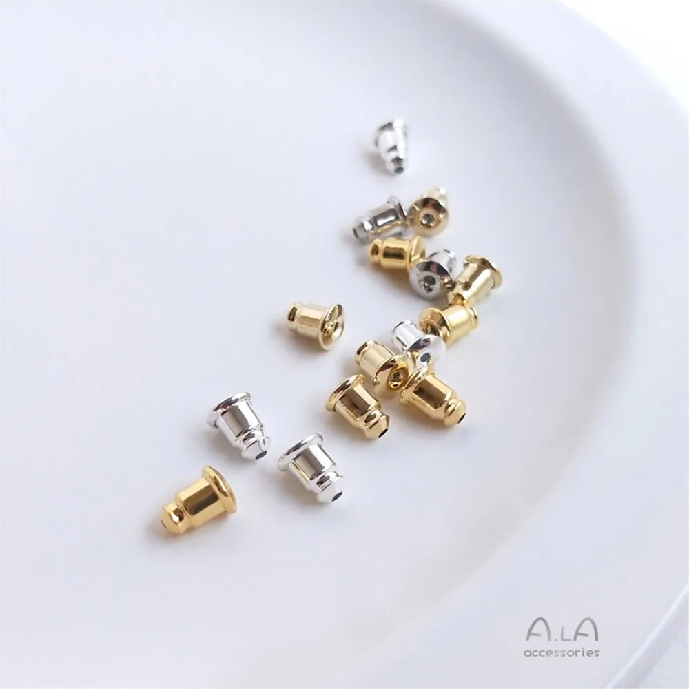 Силиконовые затычки для ушей с позолотой 14 к