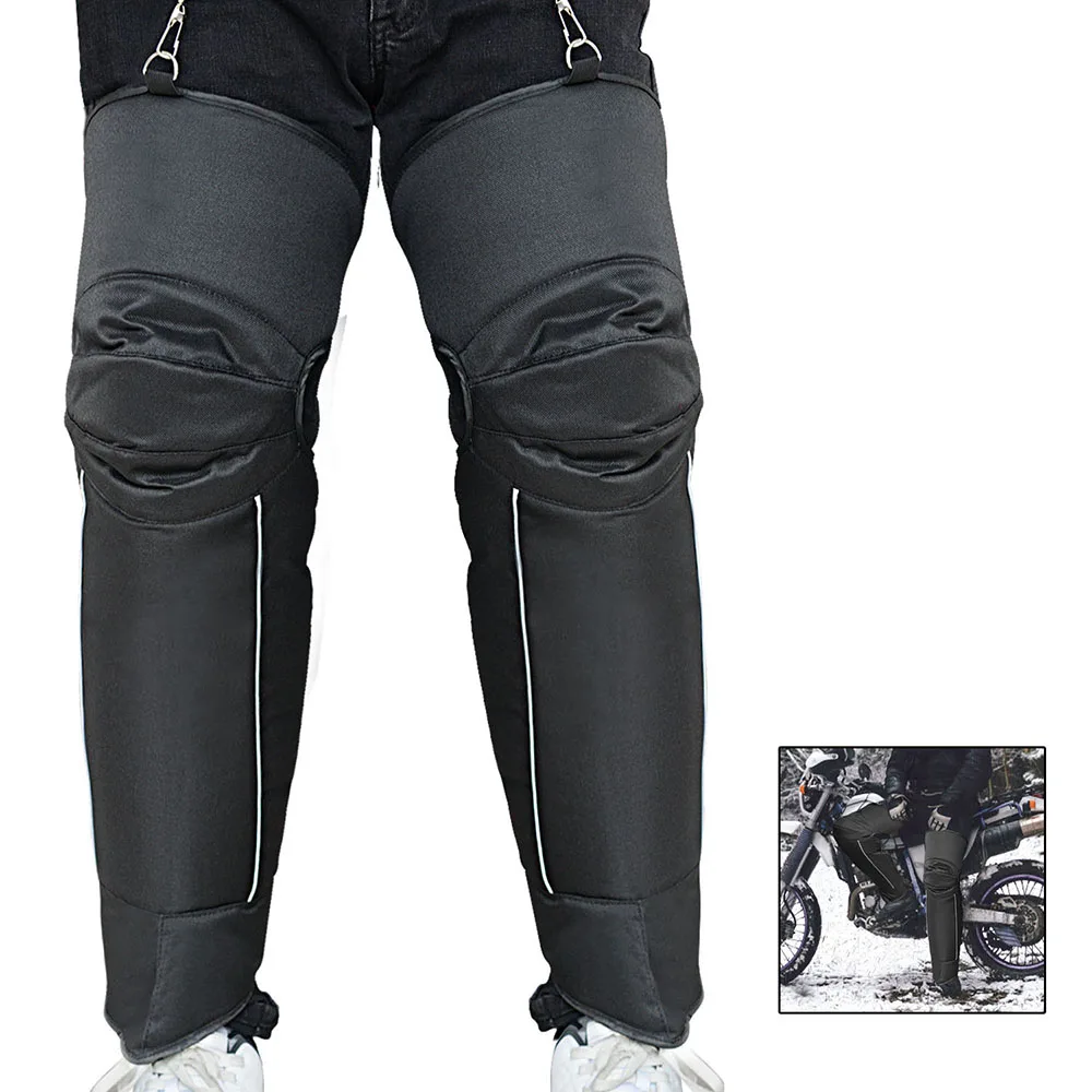 2pcs Motorcycle Electric Car Winter Windproof Cold Thickening Long Warm Knee Pads With Strips Universal | Автомобили и мотоциклы