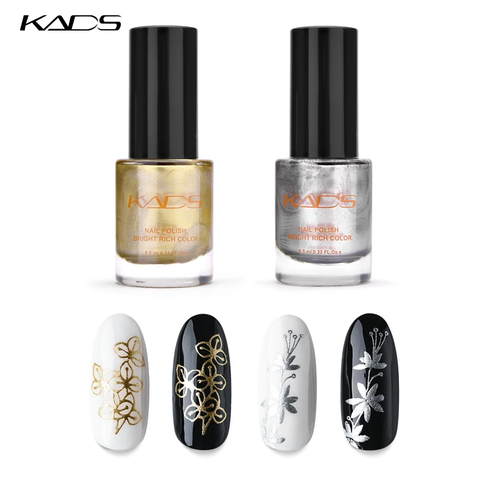 Kads 2pcs/set Nail Stamping Polish Set Special Nail Polish For Stamping