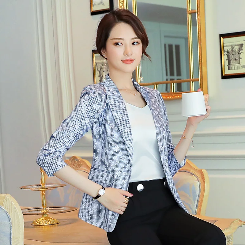 

2019 Spring And Autumn New Style CHIC Business Versatile Suit Long Sleeve Korean-style Slim Fit Slimming Small Suit Coat Women's