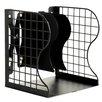 

Metal Adjustable Reading Book Bookends Stand Holder Bookshelf Document azine Organizer Holder