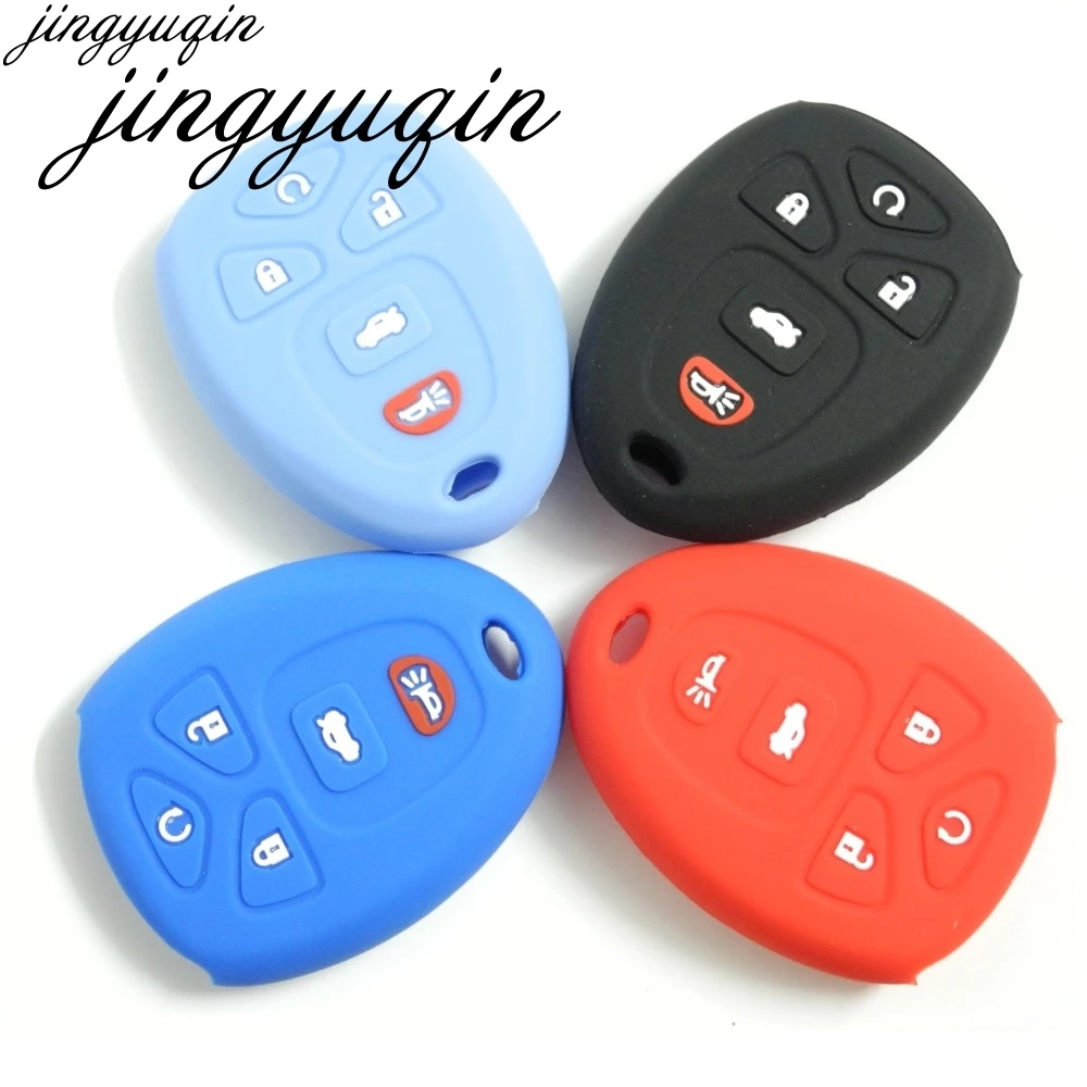 jingyuqin 30pcs Silicone car Key Case cover set shell For Chevrolet for GMC Cadillac buick 5 button key | Автомобили и мотоциклы