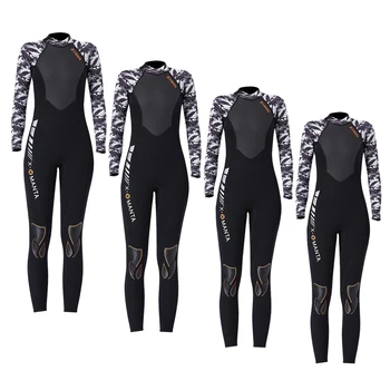 

Womens Full Warm Wetsuits Premium & Wear-resistant 3mm Neoprene Long Sleeve & Back Zip for Winter Diving Snorkling Swimming