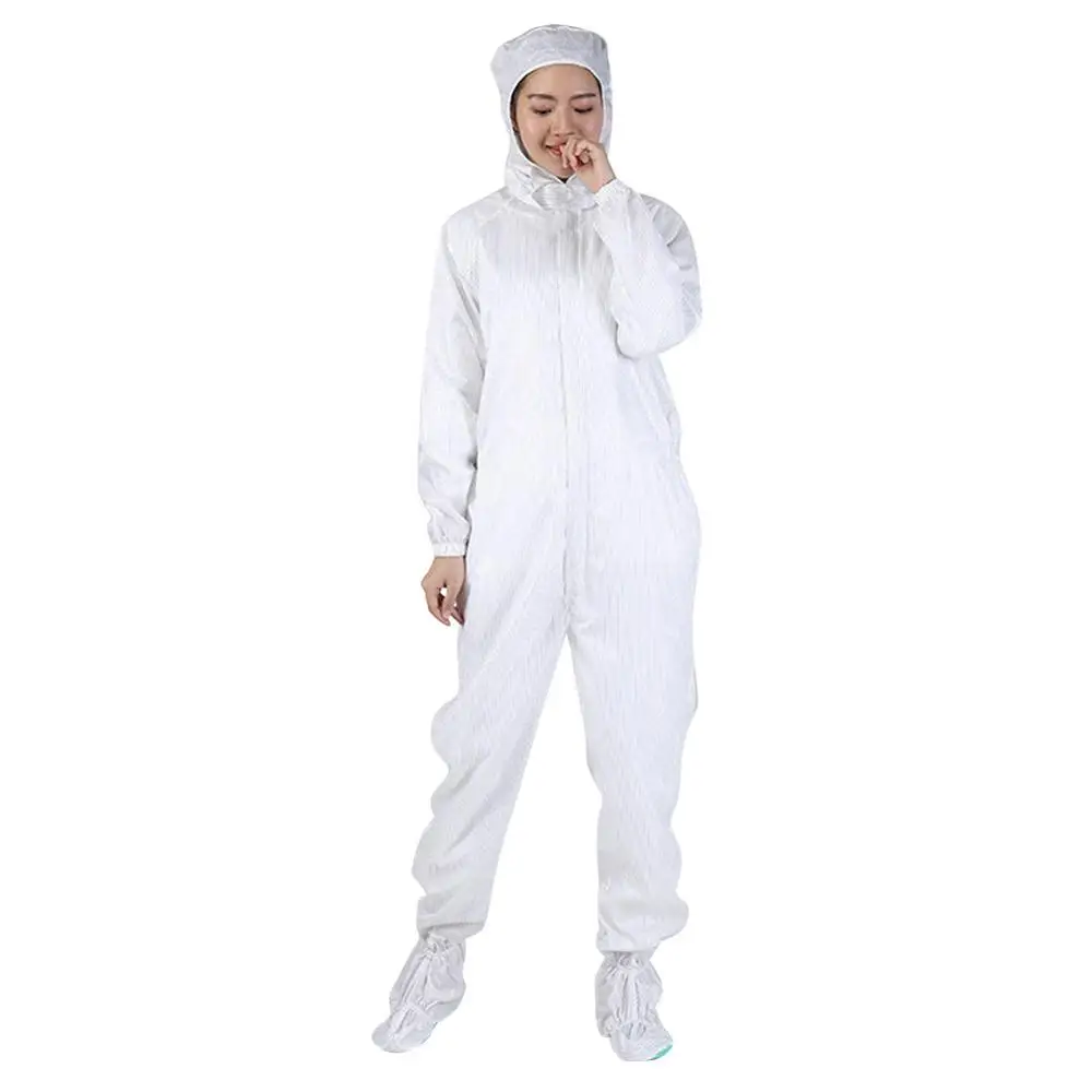 

Anti-Static Hooded Isolation Suit Lab Chemistry Research One-Piece Clean Clothes Work Clothes