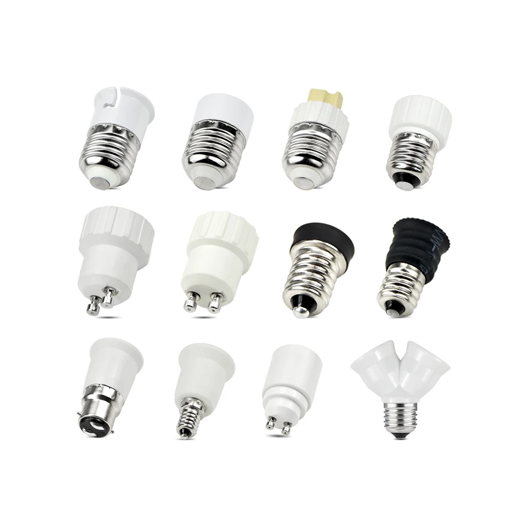 

Lamp Bases E27 E14 GU10 G9 E12 B22 Light Holders Converter Socket Adapter Lampholders For LED Corn Lamp Socket Spot Bulb