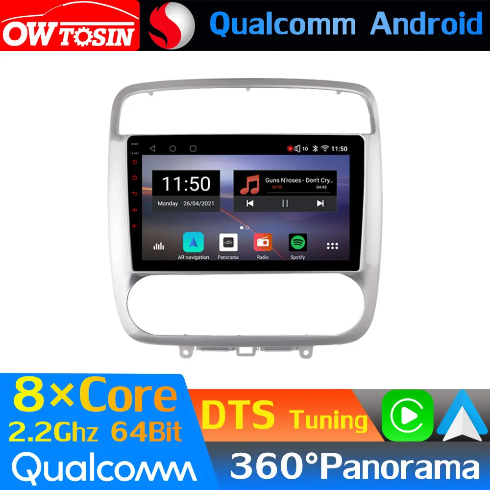 Восьмиядерный автомобильный медиа Qualcomm Android для Honda Stream 1 2000-2006 GPS 360 Панорамное