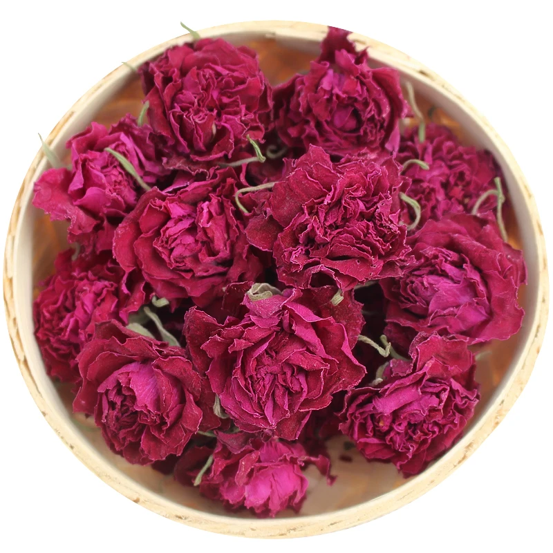 20g Flower Tea Dry Rose Bud Flower Tea Pingyin Rose Double Red Rose Corolla Tea Flower Tea