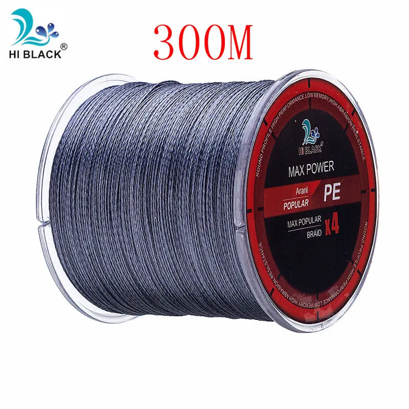 Gray 300m Новинка m500m1000m 4 нити Япония многофиламентная PE плетеная леска 8 фунтов до 80 фунтов жесткая и прочная леска - Цвет: Gray 300m