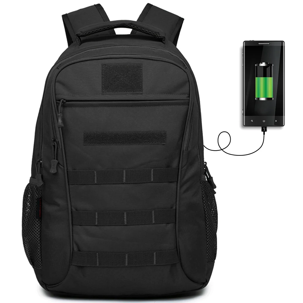 

USB Charging 50L Outdoor Tactical Backpack Sport Military Bag Climbing Mountaineering Laptop Backpack Camping Hiking Rucksack