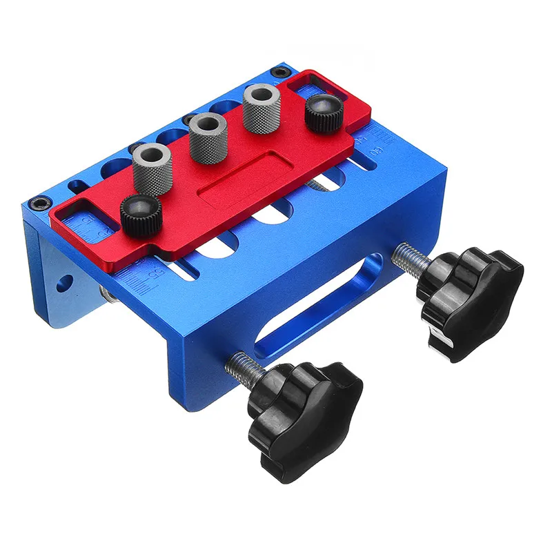 

3 In 1 Woodworking Drill Guide Set Hole Puncher Dowelling Jig Positioner Clamp Dowel Tenon Punching Tools Carpentry Tools Kit