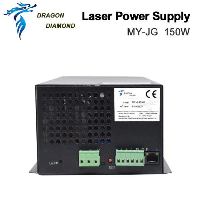 MYJG 130W -150W Co2 Laser Power Supply Source 115V/230V 110V/220V With LCD Display For Co2 Laser Engraving Cutting Machine 5
