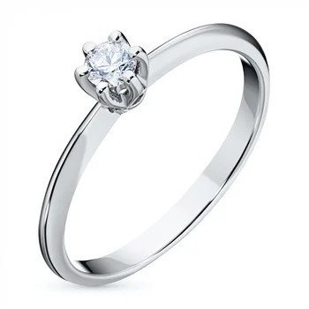 

White gold ring with a diamond e0901kts05091100