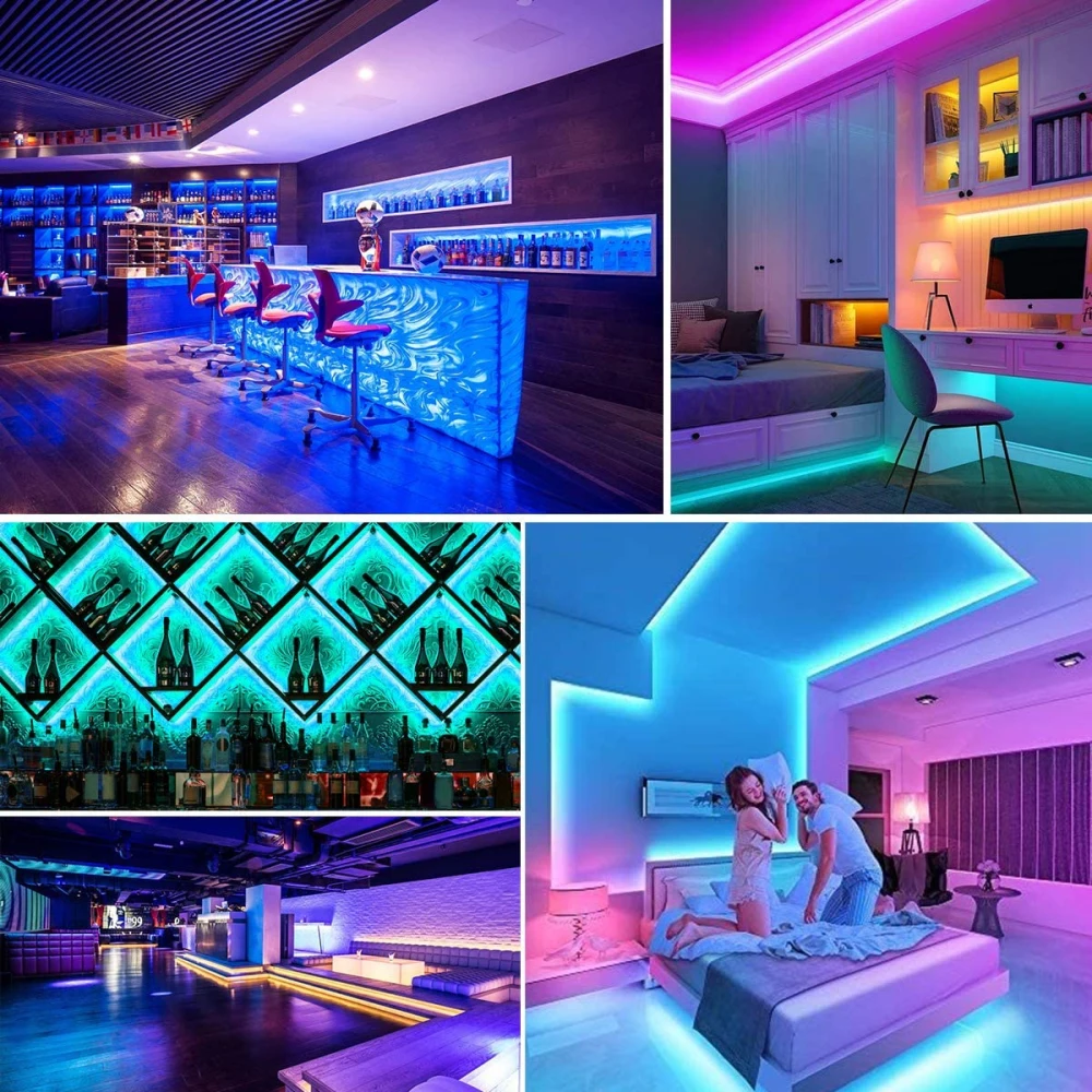 LED Light Strip luces USB Infrared Remote Control 5V RGB 2835 Flexible Lamp Tape Ribbon Diode For Festival Party TV Desk Bedroom