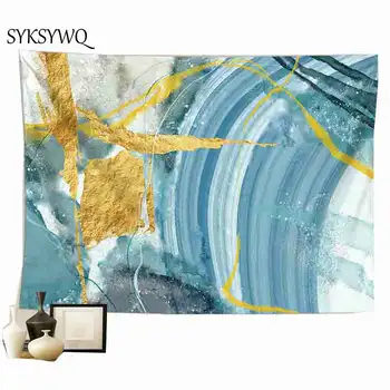 

dorm wall carpet colorful marble stone printing wall hanging tapestry drop shipping nordic wall blanket