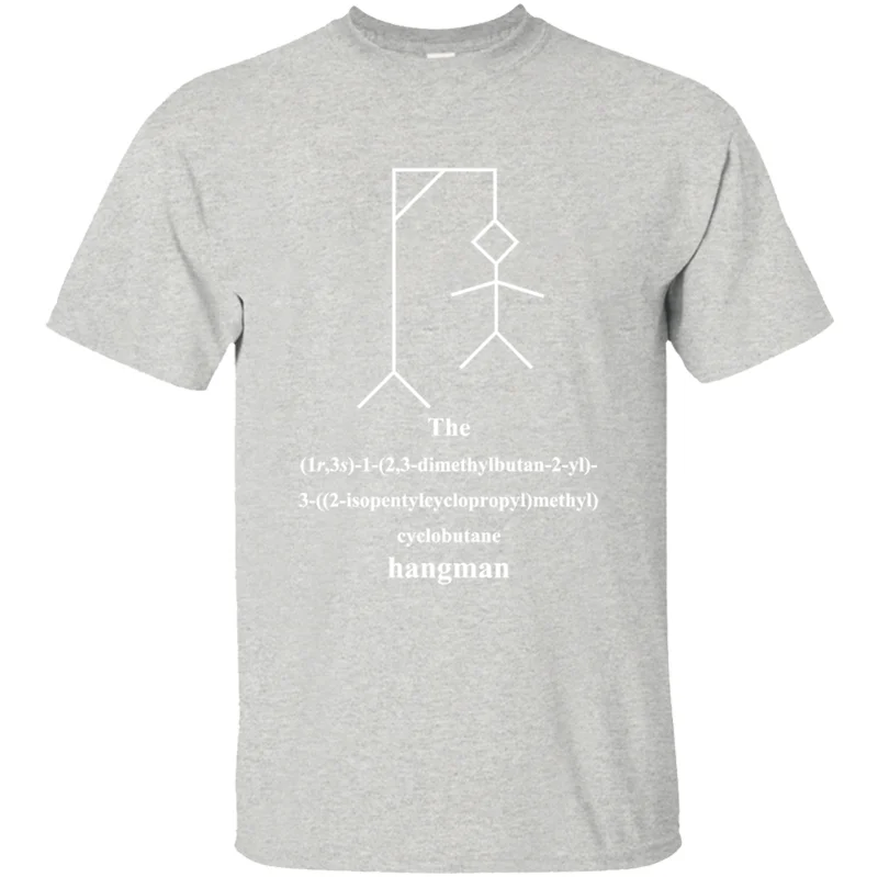 Men-Gray Стиль Лучший палач химия Iupac No men clature белая футболка Мужская футболка с круглым вырезом - Цвет: Men-Gray