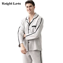 Men Pajamas Set Winter Luxury 100% Cotton Soft Thicken Homewear Warm Sleepwear Pyjama Set Plus Size Thermal Home Clothing