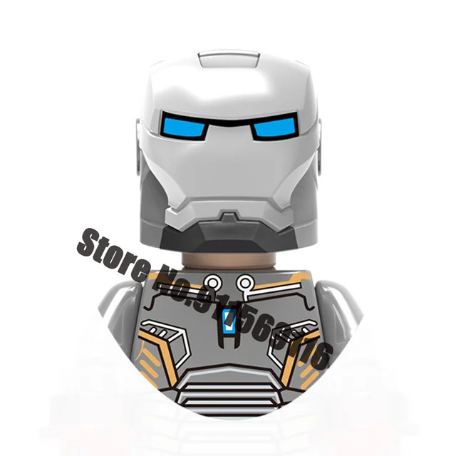 Superhero Iron Man Building Blocks Bricks Pepper Ultron Tony Stark Mark War Machine Action Figures Kids Toys Christmas Gifts H-X032