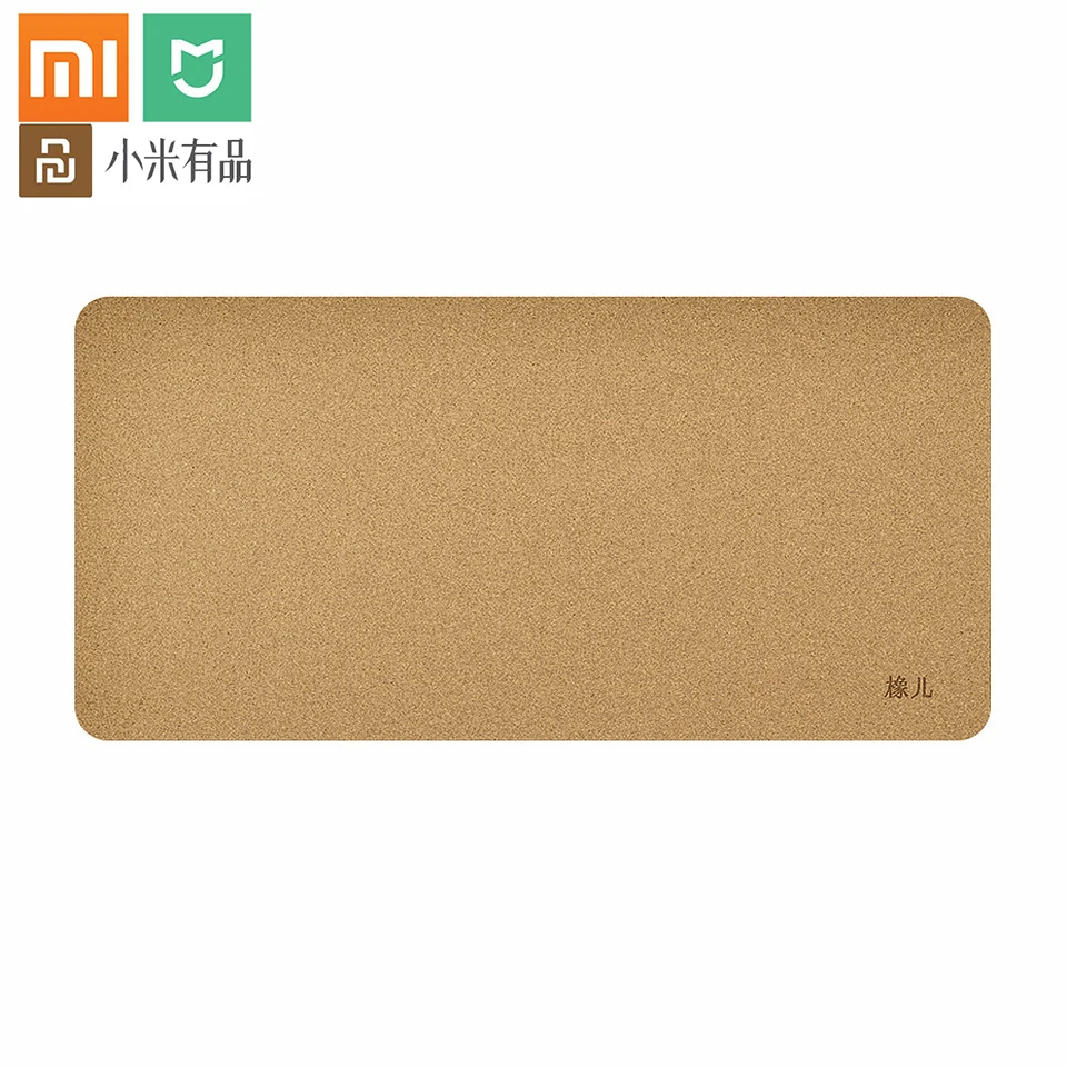 Xiaomi дубовый деревянный натуральный пробковый коврик для мыши водонепроницаемый Противоскользящий противообрастающий большой компьютерный игровой настольный офисный коврик для мыши