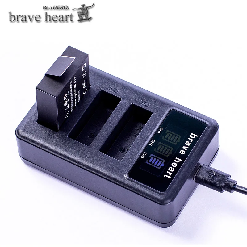 4X SJCAM Sj4000 Батарея+ 3 лота ЖК-дисплей Зарядное устройство для спортивной экшн-камеры SJCAM SJ4000 SJ5000 SJ6000 SJ8000 eken 4K H8 H9 GIT-LB101 GIT PG900 1050 SJ M10