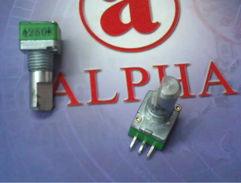 

2PCS/LOT Taiwan ALPHA Alfa RK09 type precision potentiometer, single A250K shaft length 15MM