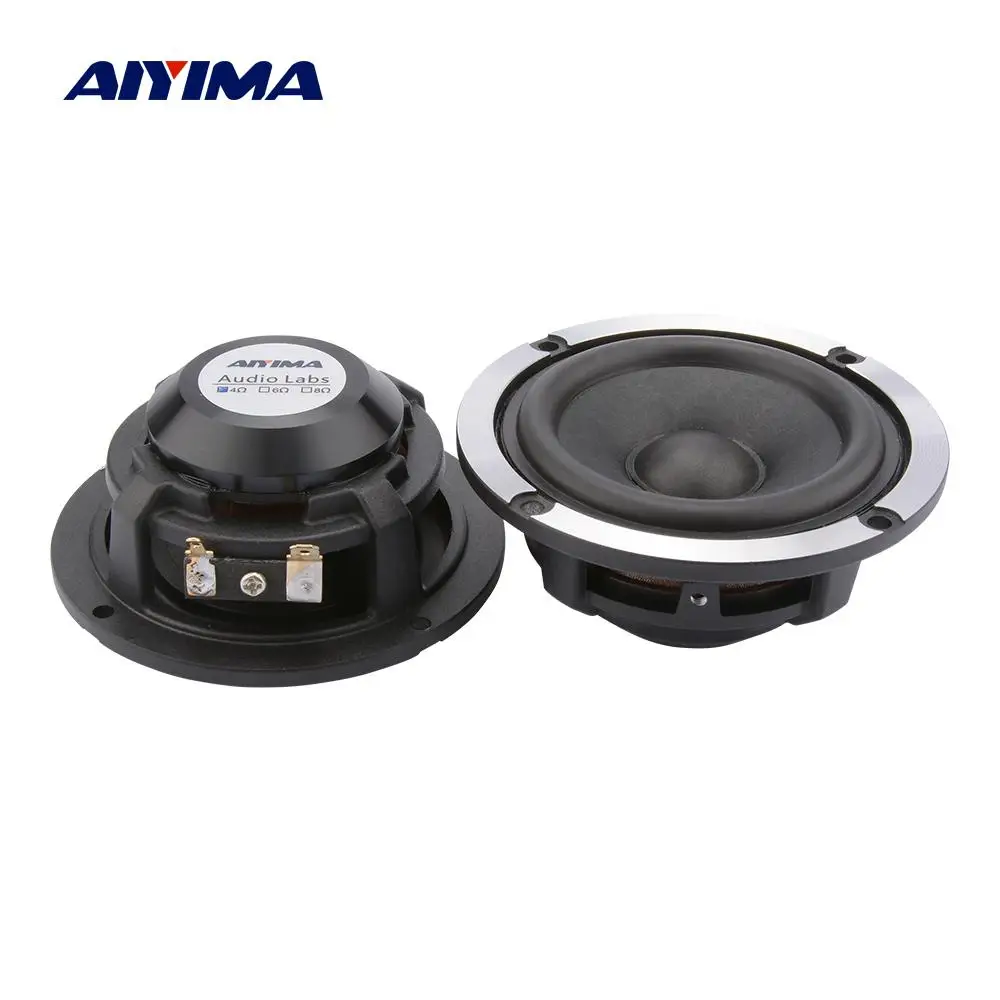 AIYIMA 2Pcs 3 Inch Mid Range Audio Speaker Driver 4 8 Ohm 15W Car Sound Speaker Wool Paper Cone Aluminum Full Range Loudspeaker