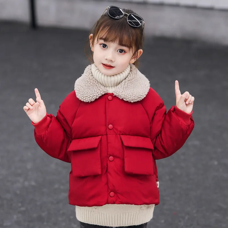 Children Coat Baby girls coats padded jackets winter Kids Warm lapel Outerwear Coat toddler Parker jacket Outerwear clothes