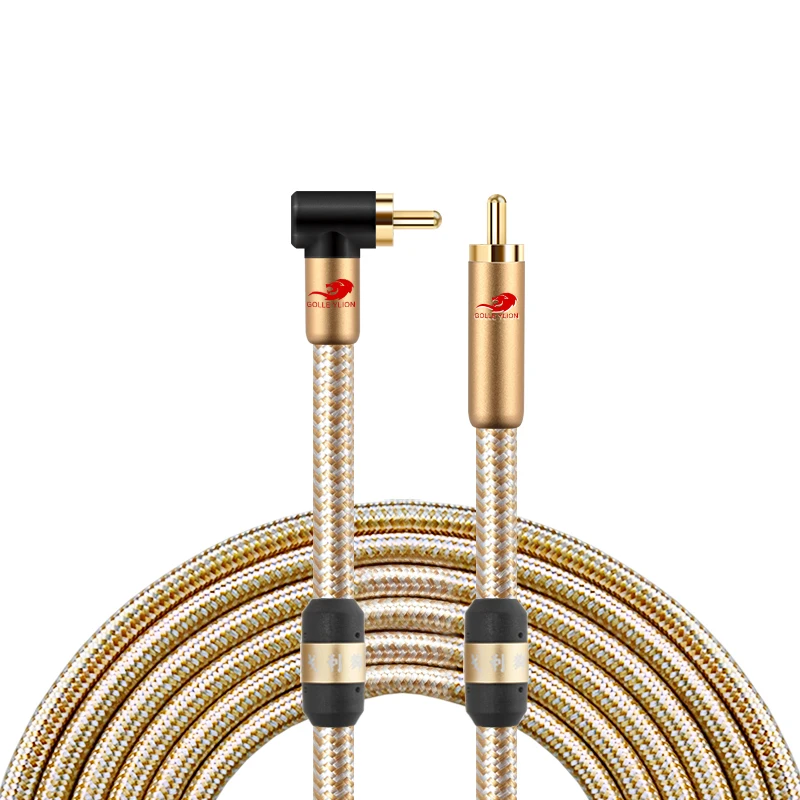 HiFi RCA Male to Digital Coaxial Audio Cable for Subwoofer Mixer HDTV Amplifier Home Theater Stereo System Shielded Cords | Электроника