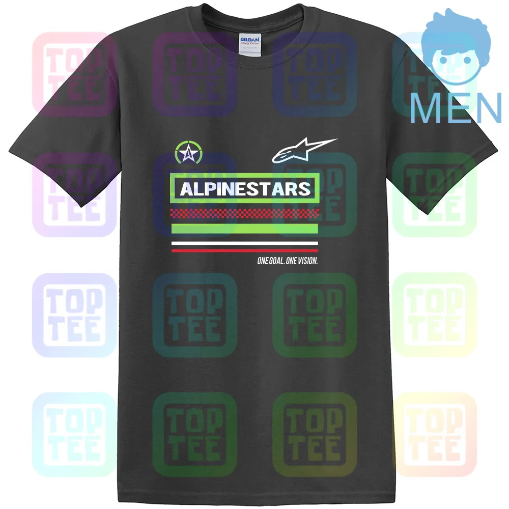 Черная футболка Alpine Star - Цвет: MEN-DARK GRAY