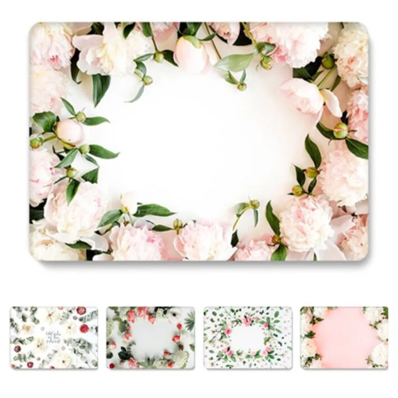 

Floral Case for Macbook Pro 13 A2159 2019 Cute Glitter Matte Clear Cover for Macbook Pro 13.3'' A1708 A1502 A1278 2015 2017 Case