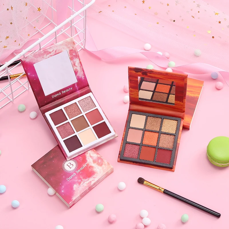 

Hot Sale 9 Colors Nude Shining Eyeshadow Palette Waterproof Smoky Eye Shadow Pallete Matt Powder Make UP Beauty Cosmetics