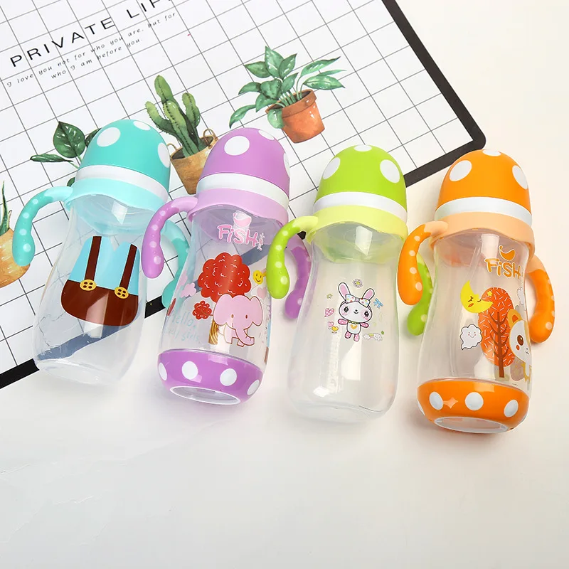 

With Handle against Flatulence Feeding Bottle Wide Mouth Pp ntn bing 300 Ml Arc Small Mushroom Head Feeding Bottle