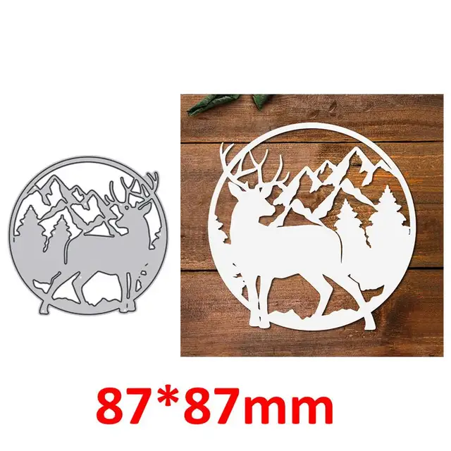 Astronaut Climber Couples Metal Cutting Dies Train Deer House Wedding Flowers Decor Silhouettes DIY Scrapbooking Craft Paper 2