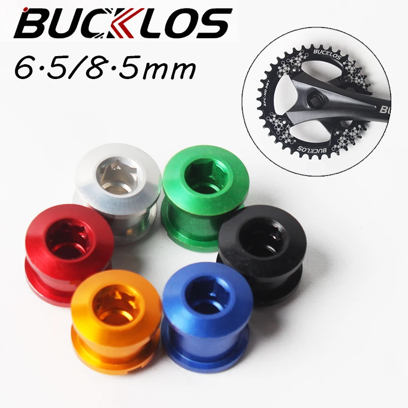 

BUCKLOS 6.5/8.5mm Bicycle Chainwheel Screws Cycling Road MTB Chainring Bolts Ultralight Bike Bolt Crankset Accessories