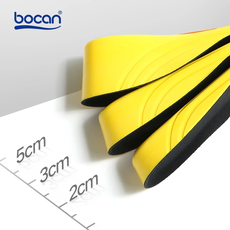 Height increase insoles for men/women 2/3/5 cm up invisiable arch support orthopedic insoles shock absorption blue/black color