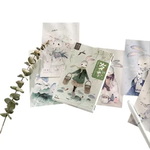 4 пачки/лот Милая пустая открытка на конец года Kawaii бумажная открытка подарок на день рождения визитная карточка Органайзер подарки на год