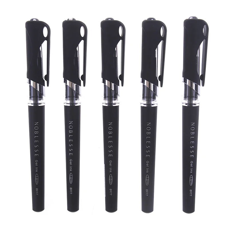 

1pc Student 1.0mm Cute Kawaii Black Gel Pens Chinese Ink Pens For Business Writing Office School Supplies