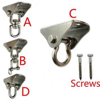 

Swivel Hanger Swing Heavy Duty 360 180 Degrees Rotation Yoga Hammock Chair Sandbag 304 Stainless Steel1000LB Capacity