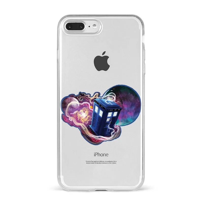 Time Machine Doctor Who TARDIS phone case for iPhone X XR XS MAX 6 7 8 plus 11 12 Pro Mini 6s SE For clear soft Silicone cover iphone 8 plus silicone case