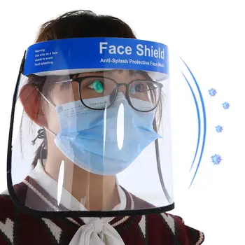 

1pc Face Shield Protective Transparent Anti-Fog Anti-Static Anti-Dust Face Cover PET Dental Face Mask Protecting Face Eyes Tools