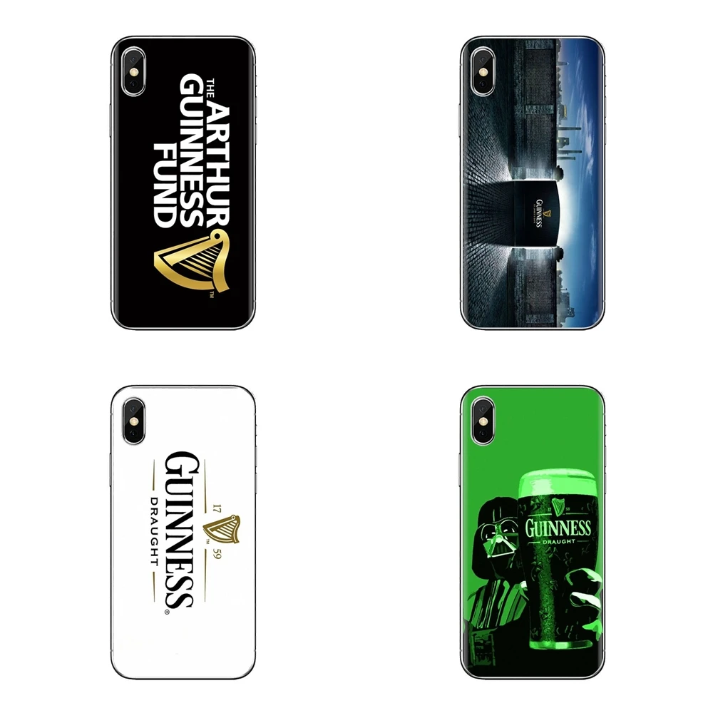 Для iPod Touch Apple iPhone 11 Pro 4 4s 5 5S SE 5C 6 6S 7 8 X XR XS Plus Max пиво Guinness печать логотип прозрачный