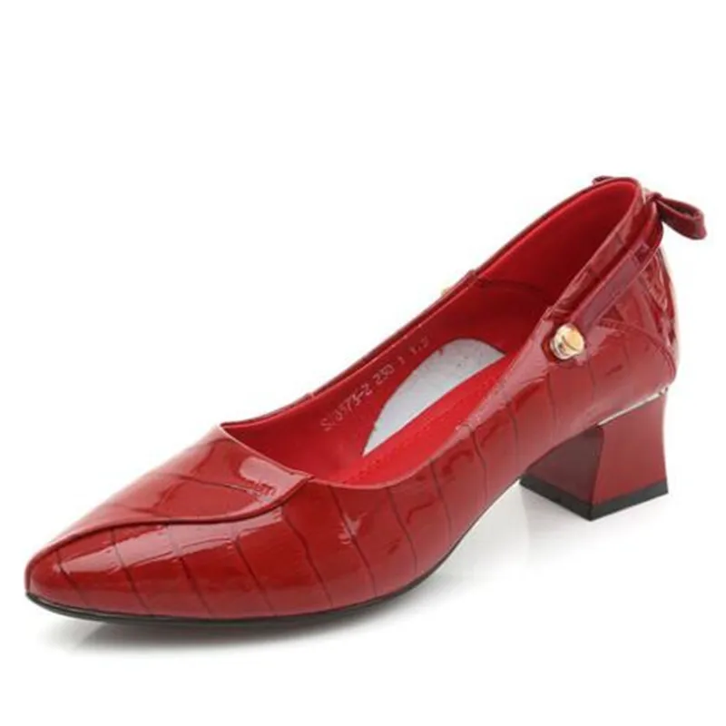 

2022 New Summer Fashion Shallow Women Shoes Soft Cowhide Patent Leather Shoes Comfortable Non-slip Wear Pointed High Heel Shoes