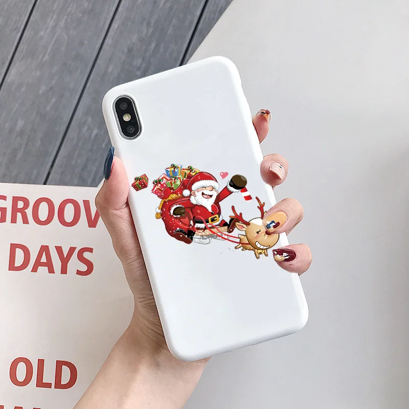 Kbd-sddiaolw Чехол с рисунком на год и Рождество для iPhone 11 Pro XS Max X XR, Мягкий Силиконовый ТПУ матовый чехол для iPhone 6, 6 S, 7, 8 Plus, 5 5S, чехлы - Цвет: Kbd-sddiaolw